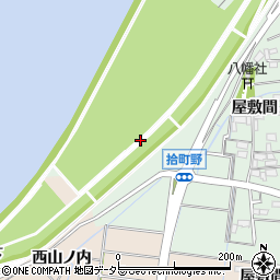 愛知県稲沢市祖父江町四貫川並道上周辺の地図