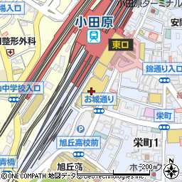 小田原市役所　おだぴよ子育て支援センター周辺の地図