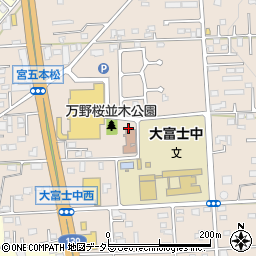 静岡県富士宮市万野原新田4136周辺の地図