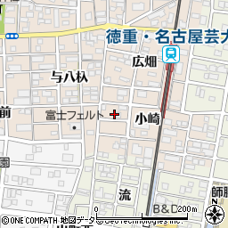 愛知県北名古屋市徳重小崎5-5周辺の地図