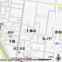 愛知県稲沢市祖父江町山崎十八山周辺の地図