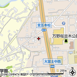 静岡県富士宮市万野原新田4087-4周辺の地図