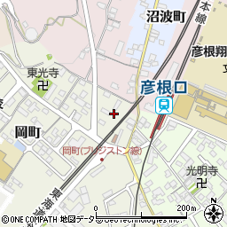 滋賀県彦根市岡町90周辺の地図