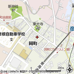 滋賀県彦根市岡町119周辺の地図