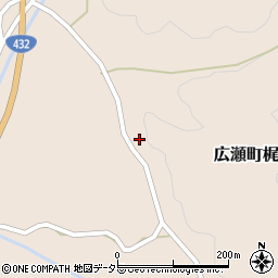 島根県安来市広瀬町梶福留341周辺の地図