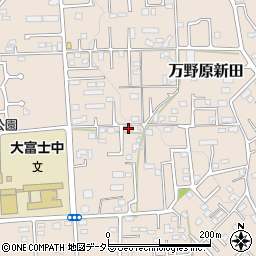 静岡県富士宮市万野原新田4111周辺の地図