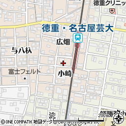 愛知県北名古屋市徳重小崎28-4周辺の地図