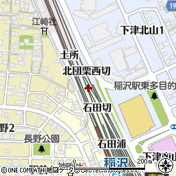 愛知県稲沢市下津町（南団栗西切）周辺の地図