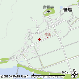 京都府福知山市笹場周辺の地図
