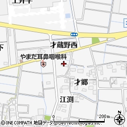愛知県稲沢市祖父江町山崎松下周辺の地図