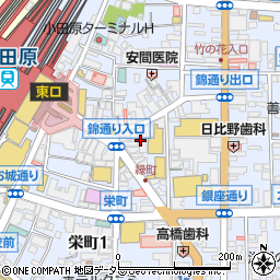 蔵之助 kuranosuke 小田原店周辺の地図