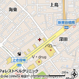愛知県名古屋市守山区上志段味茂中周辺の地図
