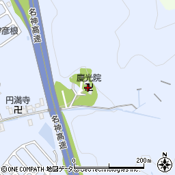慶光院周辺の地図