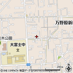 静岡県富士宮市万野原新田4109-4周辺の地図
