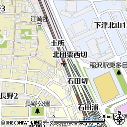 愛知県稲沢市長野町追取周辺の地図