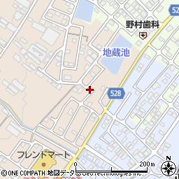 滋賀県彦根市地蔵町1-8周辺の地図