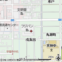 愛知県北名古屋市法成寺戌亥出周辺の地図