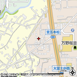 静岡県富士宮市万野原新田4081-23周辺の地図