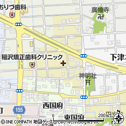 愛知県稲沢市下津宮西町周辺の地図
