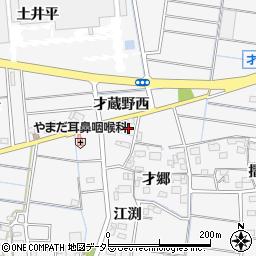 愛知県稲沢市祖父江町山崎塩屋周辺の地図