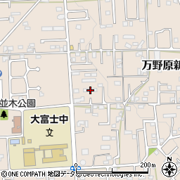 静岡県富士宮市万野原新田4109周辺の地図