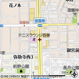 愛知県北名古屋市徳重南宮之地周辺の地図