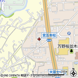 静岡県富士宮市万野原新田4081周辺の地図