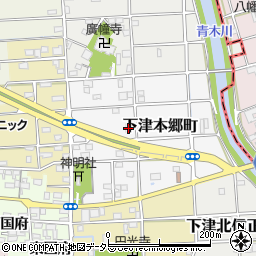 愛知県稲沢市下津本郷町55周辺の地図