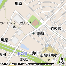 愛知県名古屋市守山区上志段味蟻塚周辺の地図