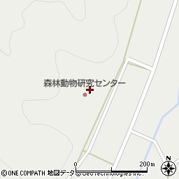 兵庫県森林動物研究センター周辺の地図