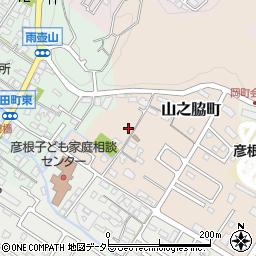 滋賀県彦根市山之脇町周辺の地図