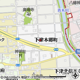 愛知県稲沢市下津本郷町51周辺の地図