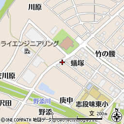 愛知県名古屋市守山区上志段味（蟻塚）周辺の地図