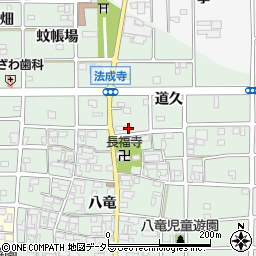 愛知県北名古屋市法成寺道久91周辺の地図