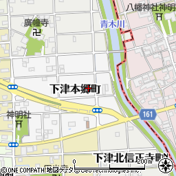 愛知県稲沢市下津本郷町43周辺の地図