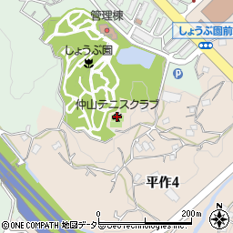 仲山テニスクラブ周辺の地図
