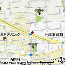 愛知県稲沢市下津本郷町70周辺の地図