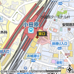 ハックエクスプレス小田原ラスカ店周辺の地図