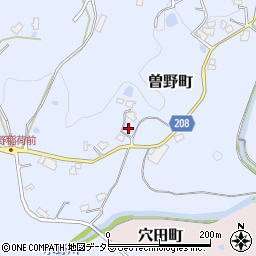 愛知県瀬戸市曽野町709周辺の地図