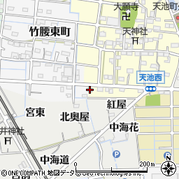 愛知県稲沢市天池西町178周辺の地図