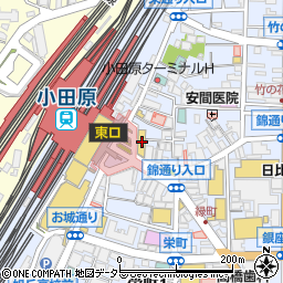 銀座ライオン小田原TOZAN EAST店周辺の地図
