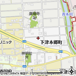 愛知県稲沢市下津本郷町57周辺の地図