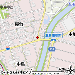 愛知県一宮市丹陽町五日市場屋敷221周辺の地図