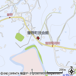 曽野町民会館周辺の地図