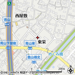 愛知県西春日井郡豊山町青山東栄周辺の地図
