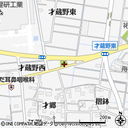 愛知県稲沢市祖父江町山崎出口周辺の地図