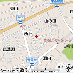 愛知県名古屋市守山区上志段味所下周辺の地図