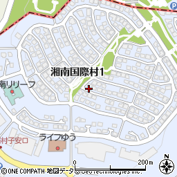 神奈川県横須賀市湘南国際村1丁目周辺の地図