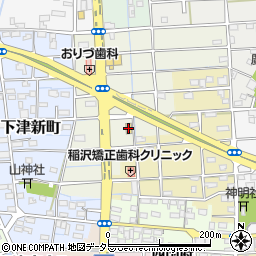 セブンイレブン稲沢下津大門町店周辺の地図