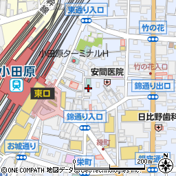 株式会社小田原百貨店　本社本部周辺の地図